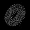 Dark Energy Lightning to USB-C Paracord Cable Black
