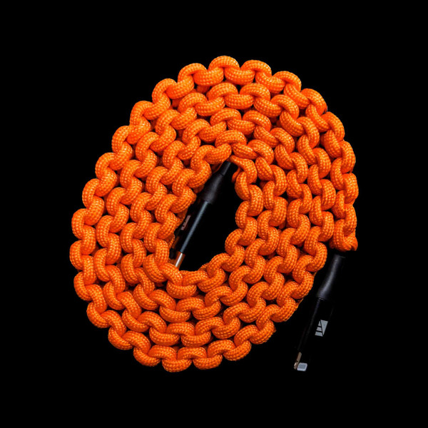Dark Energy Lightning to USB-C Paracord Cable Black