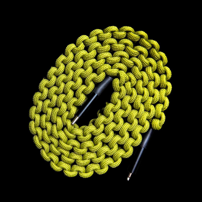 Dark Energy Lightning to USB-C Paracord Cable Black