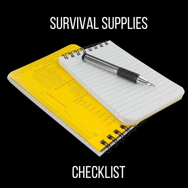 Survival Supplies Checklist 